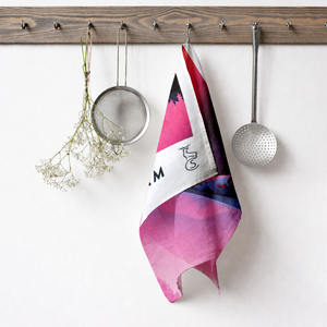 Proveedor Confiable de Toallas de Cocina de Lona de Algodón 100% OEM Personalizadas con Diseño Impreso Elegante de Calidad Óptima de la India - Product Image 1