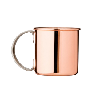 Taza Moscow Mule de Cobre Puro de Última Tendencia, Taza de Cobre Martillado Hecha a Mano con Asa de Latón, Apta para Alimentos, Vajilla Premium para Cerveza - Product Image 2