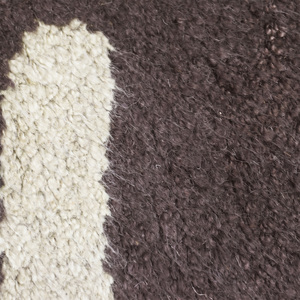 Alfombra de Lana con Motivos Damasco Desgastados en Gris Malva y Marfil, Ecológica, Antideslizante, Moderna, para Sala de Estar, Interiores de Hotel - Product Image 4