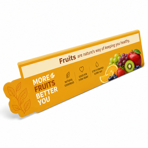 Exhibidor de PVC Naranja Resistente Personalizado OEM ODM al por Mayor, 100x30x182cm, Letrero para Estante de Comercio Minorista, Fabricante Directo de Fábrica - Product Image 1
