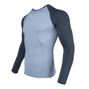 Vente en gros Chemise de compression pour homme Chemise de compression à séchage rapide pour homme 100% polyester personnalisée Bjj Rash Guard - Product Image 5