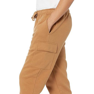 Pantalones deportivos de lana con cintura elástica y cordón, bolsillos laterales, pantalones deportivos informales para otoño - Product Image 4