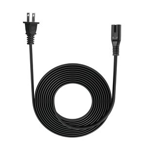 Câble d'alimentation SYONG de haute qualité 1,5 m CCA 125 V 7 A 18 AWG 0,3 mm US 2 broches vers C7 pour <span class=keywords><strong>TV</strong></span>, ordinateur portable, console de jeu, imprimante, noir - Product Image 2