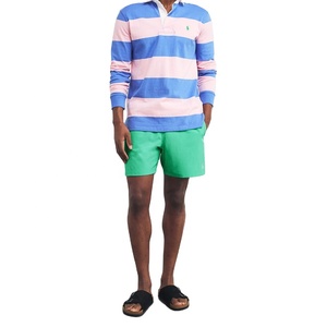 กางเกงว่ายน้ำเอวยางยืดสำหรับผู้ชาย กางเกงชายหาดพิมพ์ลายน้ำหนักเบาสำหรับกิจกรรมกลางแจ้งในฤดูร้อน - Product Image 2