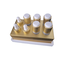 Sérum Ampoule Éclaircissant Coréen ILUTINE à la Vitamine C et à l'Acide Hyaluronique, Anti-Âge et Anti-Rides, Bénéfices de l'Or 24 carats