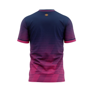 Maillots de sport en gros en tissu polyester respirant, conception personnalisée, vêtements de sport imprimés par sublimation, logo d'équipe imprimé numériquement. - Product Image 2