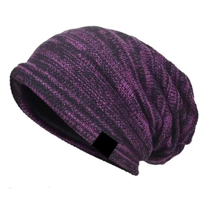 Unisex Striped Beanie Hat 56-58CM Casual <b>Winter</b> <b>Cap</b> 100% Acrylic Knitted Cuffed Design - Product Image 1
