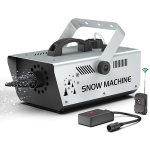 Máquina de Nieve U`King de 1000W con Control Remoto, Máquina de Nieve <span class=keywords><strong>Artificial</strong></span> <span class=keywords><strong>para</strong></span> Escenarios, Equipo de Pulverización de Nieve <span class=keywords><strong>para</strong></span> <span class=keywords><strong>Fiestas</strong></span> de Navidad y Bodas - Product Image 1