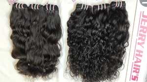 Extensions de cheveux 100% naturels Remy indiens non traités, bouclés crépus, 28 pouces, noirs, provenant du Temple Jerry Curly - Product Image 3