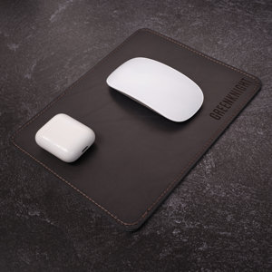 Steampunk Style Leather <b>Mouse</b> Pad Vintage Brown Desk <b>Mat</b> Retro Office Decor Genuine Cowhide Desktop Pad Pro LMPD-0036 - Product Image 3