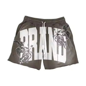 Nouvel ensemble de shorts d'été colorés à imprimé tie-dye de qualité supérieure, personnalisé avec impression sérigraphiée, en coton confortable - Product Image 3
