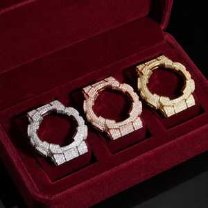 ขอบนาฬิกาประดับเพชรโมอิสซาไนต์แบบเต็มวง สำหรับรุ่น GA110 สีทอง สีโรสโกลด์ สีเงิน เครื่องประดับฮิปฮอป - Product Image 2