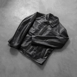 Men's Winter Fashion Youth Stand Collar <b>Punk</b> Motorcycle Casual Leather <b>Jacket</b> Front Logo - Product Image 3
