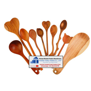 Thanh Tung Thinh Eco-friendly Durable Wooden Cooking Utensil Set 5 Piece Heat Resistant Kitchen <b>Tools</b> - Product Image 5
