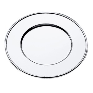 Round Metal <b>Decorative</b> <b>Plate</b> Glam Design Polished Finish Solid Pattern Handmade - Product Image 6