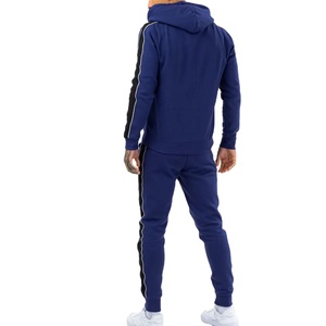Ensemble de survêtement unisexe bleu à capuche, manches longues, couleur unie, décontracté, avec poches latérales, taille élastique, hiver, effet délavé, design 2-en-1 - Product Image 3