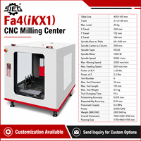 Centre d'usinage CNC SIEG Fa4 IKX1 Mini CNC 4 outils ATC ISO20 1000W pour l'éducation, personnalisation OEM ODM