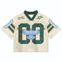 Camisetas Deportivas Personalizadas al por Mayor con Logotipo, Camisetas de Fútbol Americano para Fanáticos, Transpirables, de Malla, 100% Algodón Ecológico, para Hombre