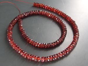 Novedad, Cuentas de Granate de Mozambique PME GemsBeads, Facetadas, Redondas, Rosadas, Naturales, de 5 mm, 16 Pulgadas de Largo, Tamaño del Orificio 0,50 mm, para Joyería - Product Image 6