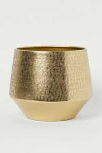Set of 3 Modern Black Metal <b>Planter</b> with Circular Pattern and Tripod Stand for Indoor Use - Product Image 3
