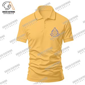 Nouveau design respirant anti-plis pour hommes, chemises 100 % coton, imprimées par transfert thermique, polos de golf tricotés à manches courtes - Product Image 2