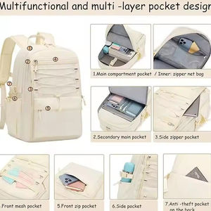 2026 New Design Wholesale Price High Quality Custom Logo Canvas/Polyester Sports <b>Backpack</b> with Customized Color Canvas <b>Backpack</b> - Product Image 5