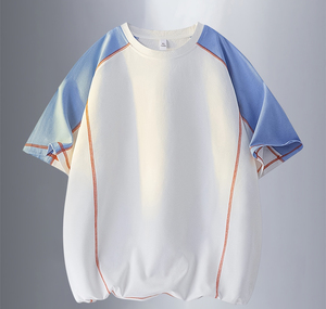 Camisetas al por mayor con estampado gráfico y lavado ácido, estilo vintage oversize, con logo personalizado, de algodón, para hombre, estilo streetwear. - Product Image 6