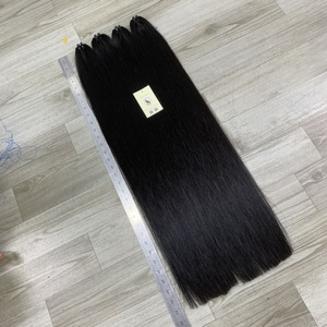 Cheveux bruts non traités Paquets de cheveux de haute qualité Extensions de trame Grade 12A Cheveux humains droits naturels noirs Vietnam - Product Image 2
