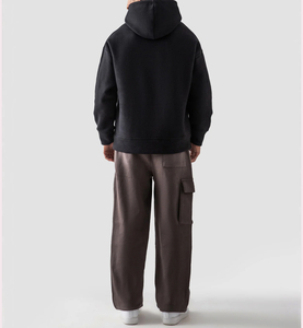 Sweat à capuche unisexe en molleton de coton épais pour l'hiver avec impression numérique de logo personnalisé, coupe moderne, style streetwear - Product Image 5