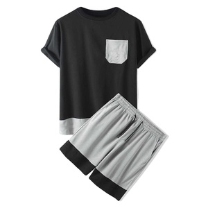 Ensemble chemise short et short ensemble de sport pour hommes t-shirt à manches courtes de gymnastique personnalisé ensemble short et chemise grande taille pour hommes - Product Image 6