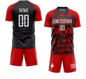 เสื้อฟุตบอลแบบซับลิเมชั่นสั่งทำพิเศษ 100% โพลีเอสเตอร์ คอวี สำหรับผู้ใหญ่ ชุดยูนิฟอร์มฟุตบอลครบชุด ขายส่งชุดทีมสโมสร แห้งเร็ว - Product Image 6