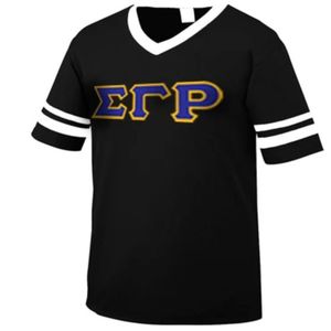 <b>Women</b> <b>V</b> <b>Neck</b> Jersey <b>Shirt</b> With Striped Sleeves Casual Sports Style Top Fashion Letter Graphic Baseball Jersey Loose Fit Apparel - Product Image 1