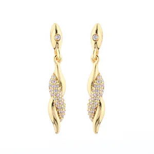 OEM Factory 925 Sterling Silver Jewelry Gold Plated Jewelry Dangle Drop Earrings 925 Silver Earrings Women