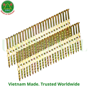 2-3/8" x 0.113 5000pcs ScrewShank <b>Plastic</b> <b>Strip</b> Framing Nails with Checkered Head For Framing | Clavos en tira plástica - Product Image 5