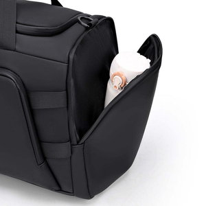 Sac de sport unisexe en nylon 30-40L avec sangle réglable, fermeture éclair, couleur unie, décontracté, pour la gym et les voyages - Product Image 3