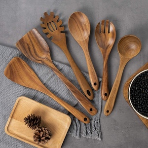 Handmade Wooden <b>Spoons</b> Oval Shape Rustic Design Polished Natural Wood Kitchen Utensils for Cooking and <b>Serving</b> Natural Crafts - Product Image 6