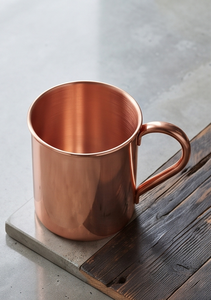 Mug Moscow Mule en cuivre pur poli, tasse à boire en métal massif, récipient traditionnel pour bar à cocktails - Product Image 5