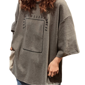 T-shirt imprimé décontracté pour femmes, tissu respirant, manches courtes, doux, léger, confortable, élégant, haut de tous les jours - Product Image 1