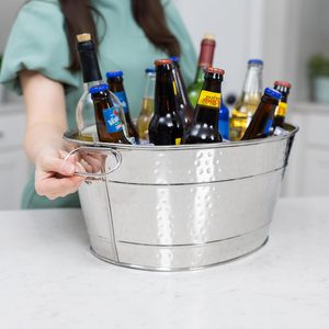 ถังน้ำแข็งสแตนเลสแบบหนาสำหรับงานปาร์ตี้และงานอีเว้นท์ ขายส่ง ป้องกันการรั่วซึม ขนาดใหญ่ สำหรับแช่เบียร์ ไวน์ และโซดา - Product Image 5