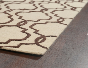 Tapis gris et foncé en laine tuftée à la main, de haute qualité, fait main, écologique, antidérapant, pour salon, chambre d'enfants, hôtels, bureau - Product Image 2