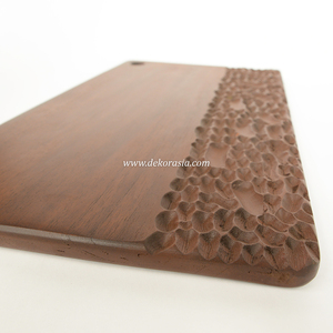 Tabla de Cortar Rectangular de Madera de Teca Antigua, 1.5 cm de Grosor, Duradera, Ecológica, Apta para Lavavajillas, Utensilios de Cocina para Uso Doméstico y Comercial - Product Image 3