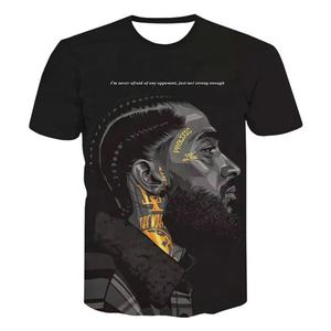 T-shirt en coton pour homme à prix de gros, coupe classique, haute qualité, respirant, manches courtes, impression numérique, en promotion - Product Image 2