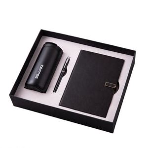 Juego de Cuadernos Corporativos de Lujo Promocionales al por Mayor, Juego de Regalo Personalizable con Bolígrafo, Taza de Café y Bloc de Notas con Taza de Viaje - Product Image 1