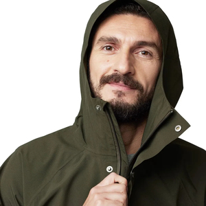 Men's Waterproof Hooded Windbreaker <b>Jacket</b> Color Blocking Half Zip Long Sleeve Casual Autumn Outerwear - Product Image 5