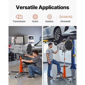 Martinetto Idraulico Telescopico per Trasmissione da 1/2 Ton/1100 libbre, a 2 Stadi, con Pedale da 36 Pollici per Manutenzione Veicoli - Product Image 6