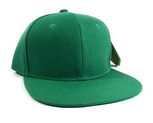Casquette Snapback Verte à 6 Panneaux Unisexe Réglable en Coton Style Décontracté Taille Adulte 58-60CM Tissu Sergé - Product Image 1