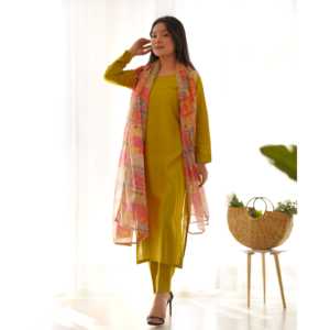 Top à imprimé floral de créateur et tenue de soirée Dupatta Taille XS - Product Image 5