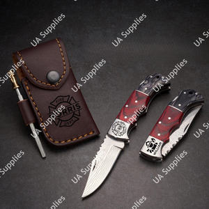 Cuchillo de Bolsillo Plegable de Acero Damasco Forjado a Mano, OEM/ODM Personalizable, Venta al Por Mayor, Cuchillos Plegables Resistentes al Óxido, MOQ Bajo - Product Image 6