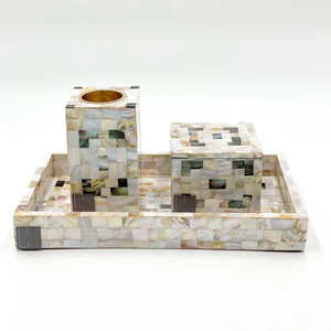 Brûleur d'encens arabe Mabkhara pour la fragrance d'intérieur, cadeaux pour l'Aïd Moubarak et le Ramadan, artisanat exclusif en nacre - Product Image 1