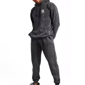 Survêtement pour homme en tissu uni, design personnalisé, effet délavé à l'acide, prix de gros, qualité supérieure - Product Image 1